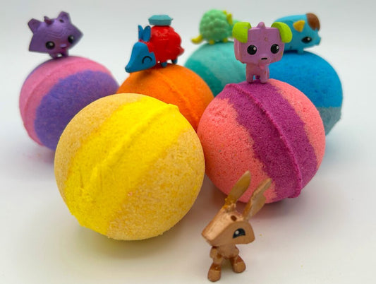 BASICS Kids Bath Bomb with Animal Toy Inside - 6 ct - Berwyn Betty's Bath & Body Shop