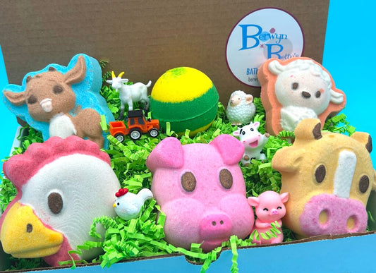 Farm Kids Bath Bombs Collection - 6 ct - Berwyn Betty's Bath & Body Shop