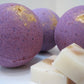 Black Raspberry & Vanilla Scented Bath Bombs with Handmade Soap Inside - 2 ct - Berwyn Betty's Bath & Body Shop