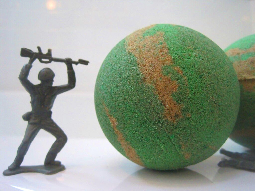 Camouflage Bath Bombs Party Pack (with Toys Inside) - 6 ct - Berwyn Betty's Bath & Body Shop