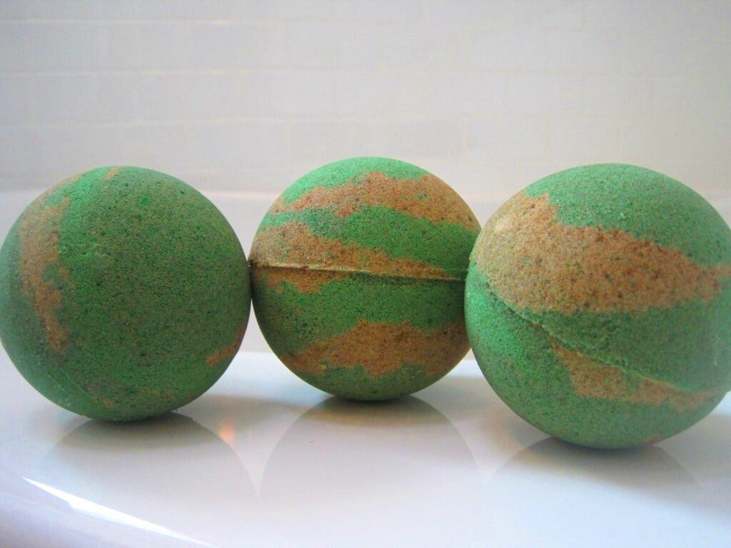 Camouflage Bath Bombs Party Pack (with Toys Inside) - 6 ct - Berwyn Betty's Bath & Body Shop