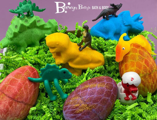 DINOSAURS Bath Bomb Collection – 6 ct - Berwyn Betty's Bath & Body Shop