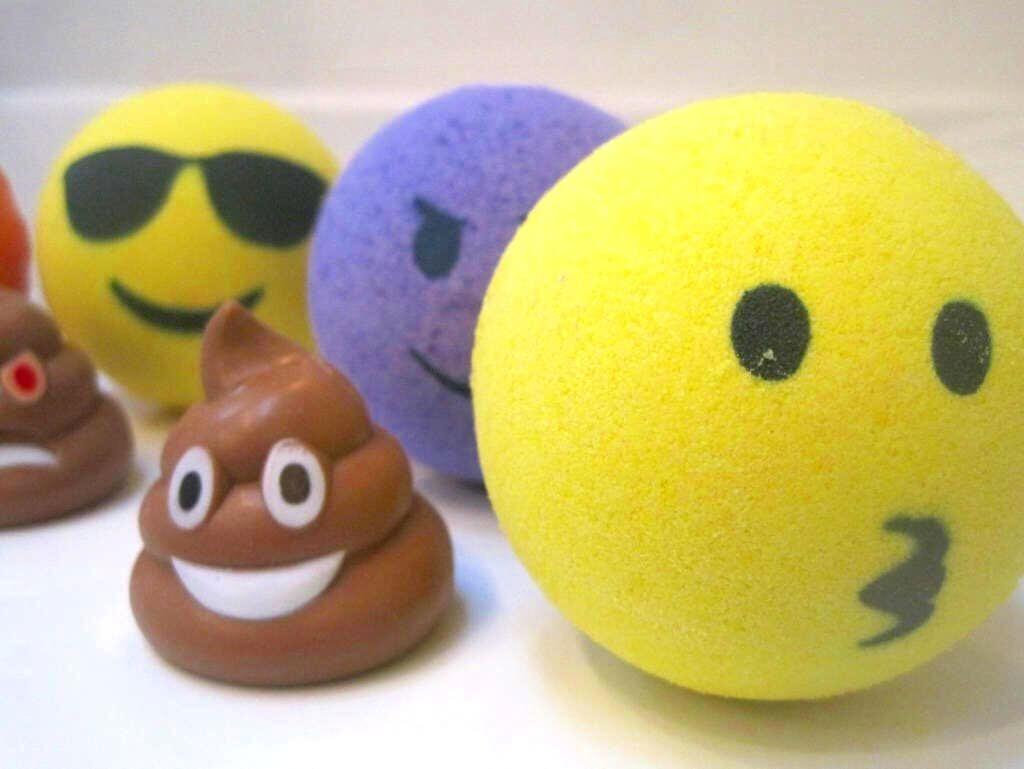 Emoji Bath Bombs Party Pack (with Toys Inside) - 6 ct - Berwyn Betty's Bath & Body Shop