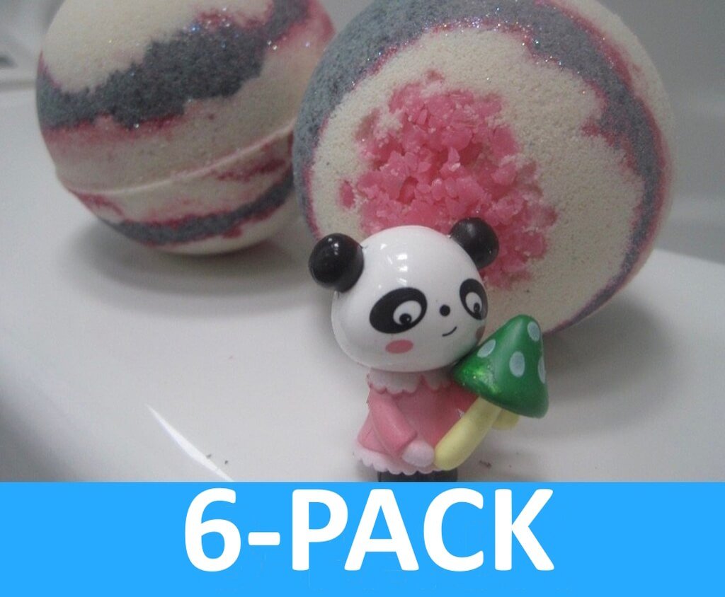 Panda Bath Bombs Party Pack (with Toys Inside) - 6 ct - Berwyn Betty's Bath & Body Shop