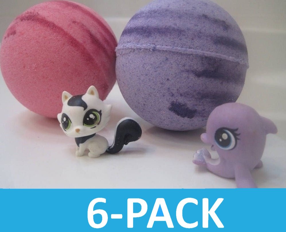 Pets Bath Bombs Party Pack (with Toys Inside) - 6 ct - Berwyn Betty's Bath & Body Shop
