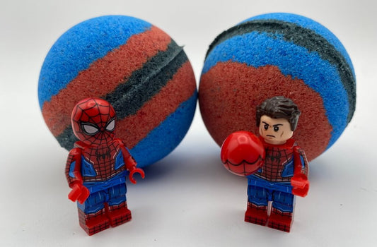 Spiderman Superhero Bath Bomb with Toy Inside - Berwyn Betty's Bath & Body Shop