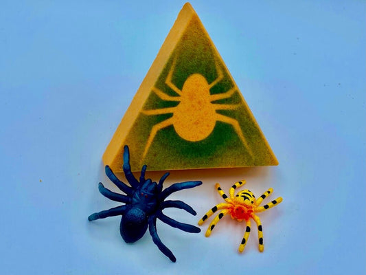Spooky Spider Bath Bomb with Spider Toys Inside - Berwyn Betty's Bath & Body Shop