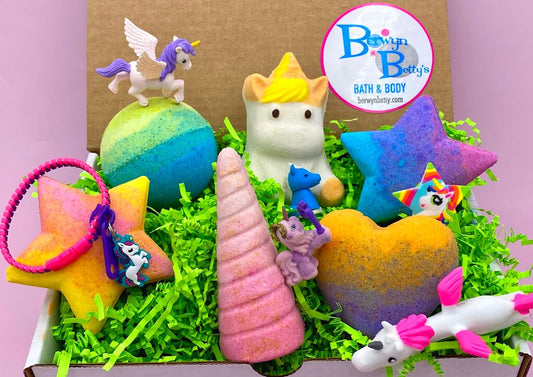 UNICORNS Kids Bath Bomb Collection - Berwyn Betty's Bath & Body Shop