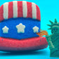 15% OFF Memorial Day Weekend: Uncle Sam’s Hat Kids Bath Bomb with Statue of Liberty Minifigure Toy Inside - Berwyn Betty's Bath & Body Shop
