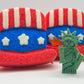 15% OFF Memorial Day Weekend: Uncle Sam’s Hat Kids Bath Bomb with Statue of Liberty Minifigure Toy Inside - Berwyn Betty's Bath & Body Shop