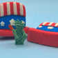15% OFF Memorial Day Weekend: Uncle Sam’s Hat Kids Bath Bomb with Statue of Liberty Minifigure Toy Inside - Berwyn Betty's Bath & Body Shop