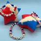 Patriotic America Star Bath Bomb with Toy Bracelet Inside