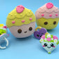 Kawaii Cupcake Kids Bath Bomb with Kawaii Ring Inside