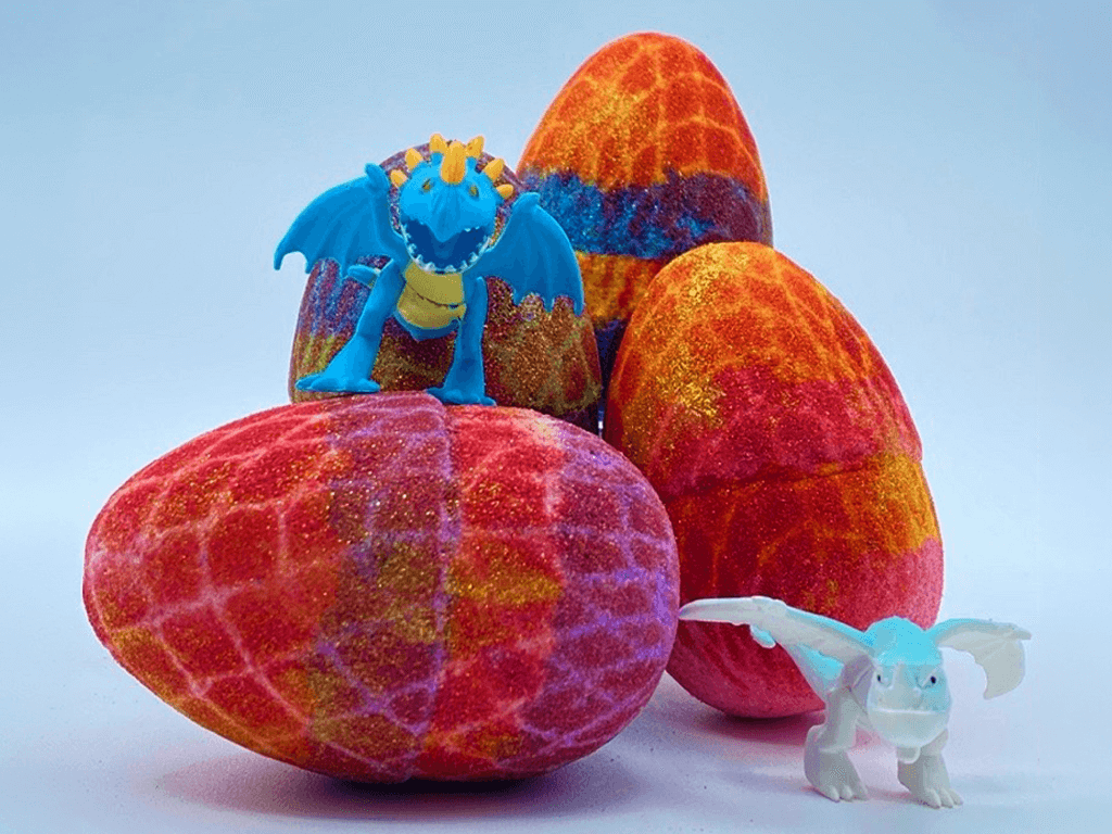 Dragon Egg Kids Bath Bomb with Dragon Toy Inside