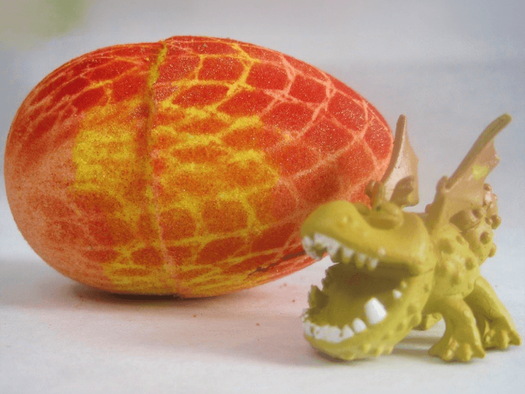 Dragon Egg Kids Bath Bomb with Dragon Toy Inside