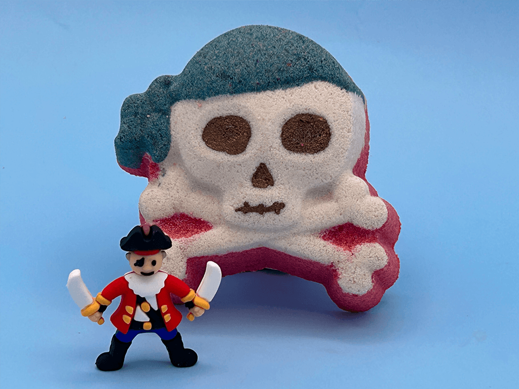 Jolly Roger Kids Bath Bomb with Pirate Toy Insider