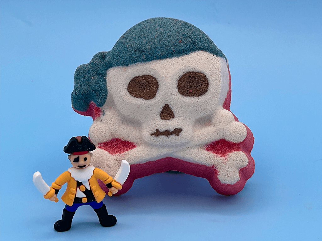 Jolly Roger Kids Bath Bomb with Pirate Toy Insider