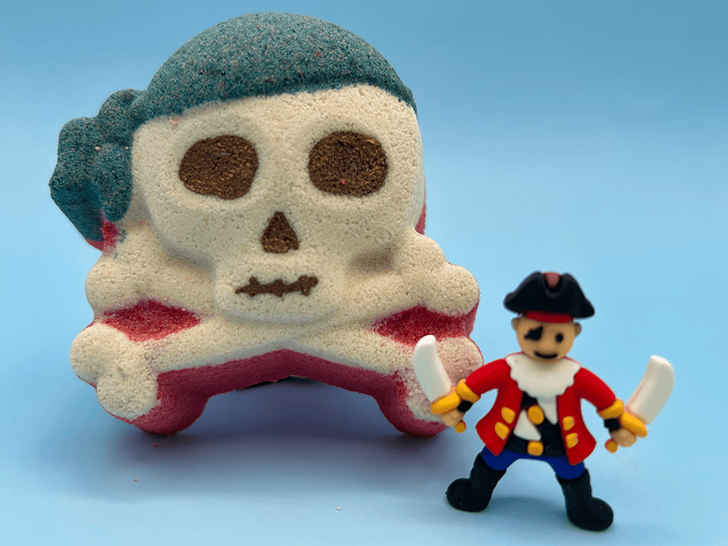 Jolly Roger Kids Bath Bomb with Pirate Toy Insider