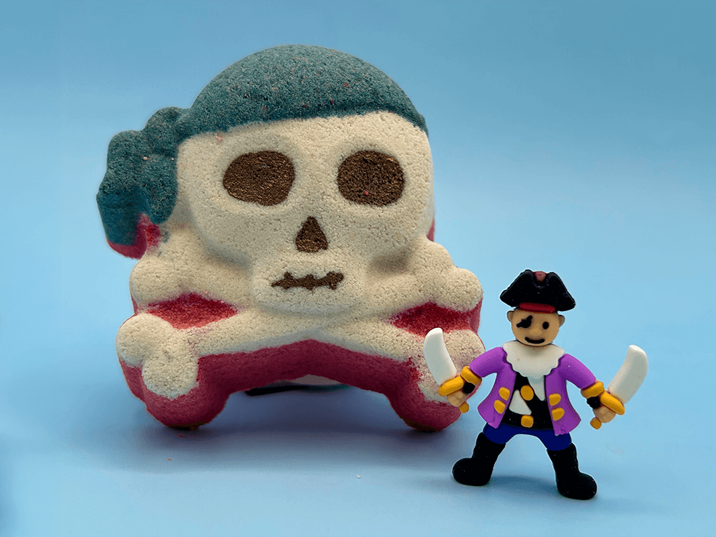 Jolly Roger Kids Bath Bomb with Pirate Toy Insider
