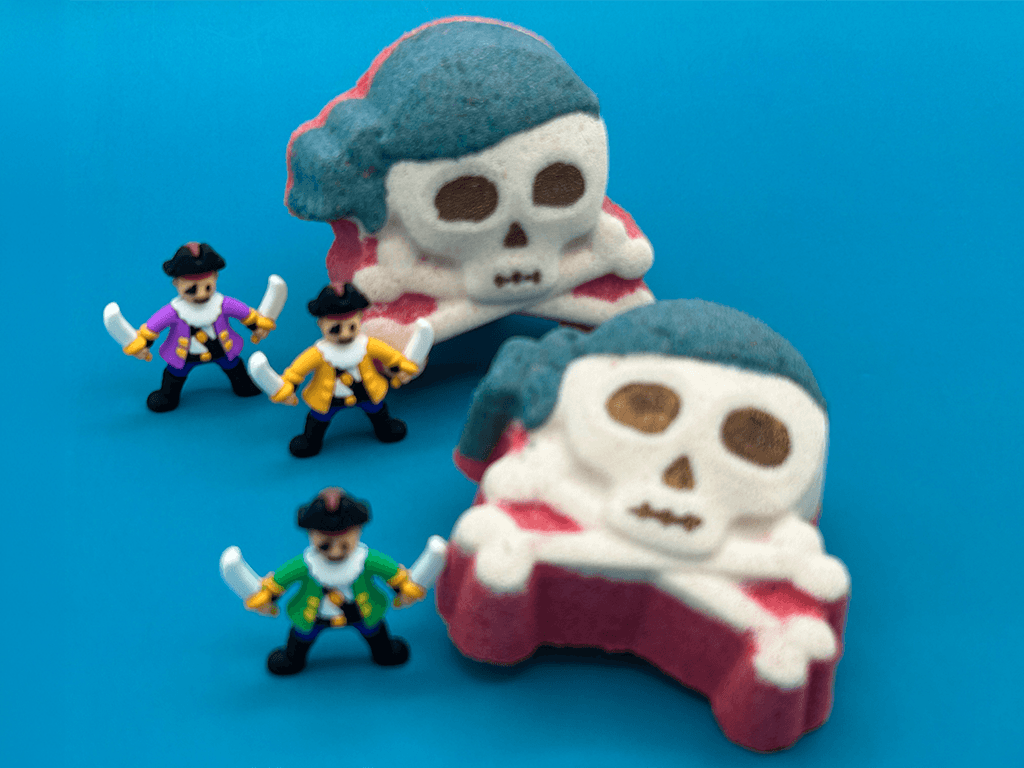 Jolly Roger Kids Bath Bomb with Pirate Toy Insider