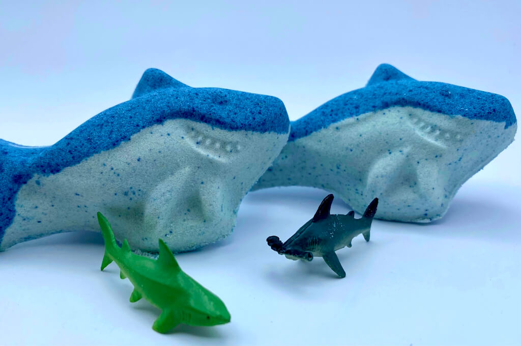 Shark Kids Bath Bomb with Toy Shark Figure Inside