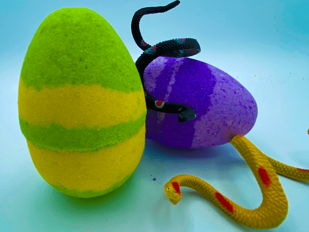 Snake Egg Kids Bath Bomb with Toy Inside
