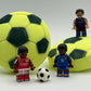 15% OFF Launch Pricing to 05/20! Soccer Ball Surprise Kids Bath Bomb with Professional Soccer Player Minifigure Toy Inside