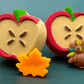 Fall Apple Bath Bomb for Kids with Fall Mochi Fidget Toy Inside