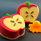 Fall Apple Bath Bomb for Kids with Fall Mochi Fidget Toy Inside