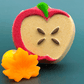 Fall Apple Bath Bomb for Kids with Fall Mochi Fidget Toy Inside