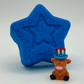BASICS Patriotic Star Bath Bomb with Patriotic Highland Cow Figure Inside