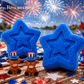 BASICS Patriotic Star Bath Bomb with Patriotic Highland Cow Figure Inside