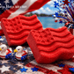 BASICS American Flag Kids Bath Bomb with Patriotic Duck Figure Inside