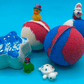 BASICS Patriotic Kids Bath Bomb Gift Bag with Patriotic Toys Inside - 6 ct