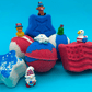 BASICS Patriotic Kids Bath Bomb Gift Bag with Patriotic Toys Inside - 6 ct