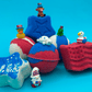 BASICS Patriotic Kids Bath Bomb Gift Bag with Patriotic Toys Inside - 6 ct