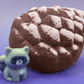 Snow Dusted Pine Cone Bath Bomb for Kids with Raccoon Figure Inside