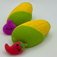 Summer Corn Kids Bath Bomb with Veggie Mochi Inside