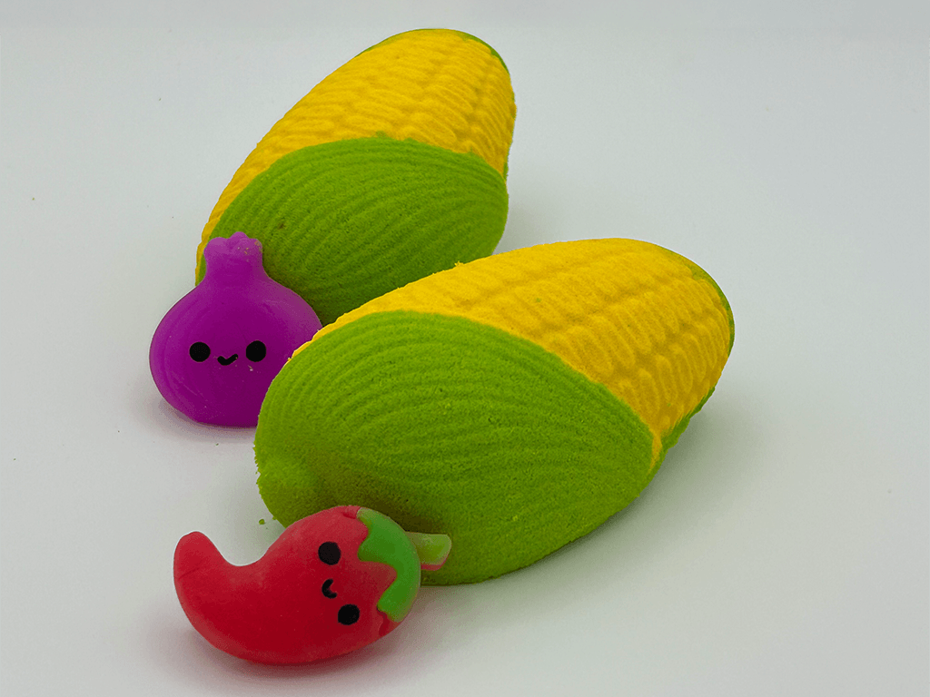 Summer Corn Kids Bath Bomb with Veggie Mochi Inside