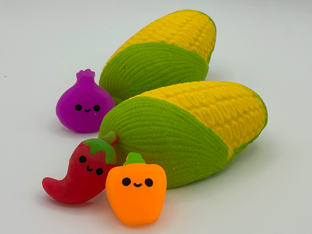 Summer Corn Kids Bath Bomb with Veggie Mochi Inside