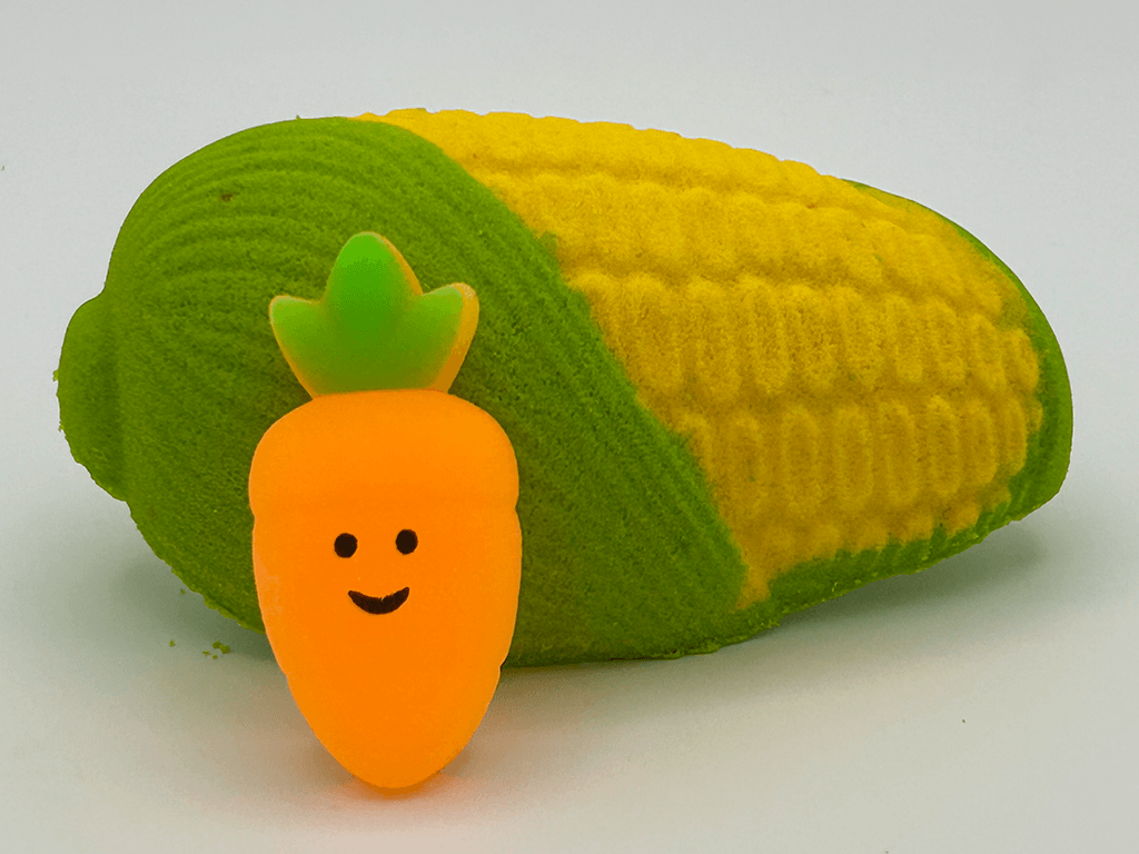 Summer Corn Kids Bath Bomb with Veggie Mochi Inside