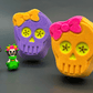 Halloween Sugar Skull Bath Bomb for Kids with Surprise Day of the Dead Toy Inside