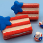 American Flag Kids Bath Bomb with Patriotic Duck Figure