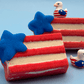 American Flag Kids Bath Bomb with Patriotic Duck Figure