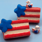 American Flag Kids Bath Bomb with Patriotic Duck Figure