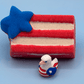 American Flag Kids Bath Bomb with Patriotic Duck Figure
