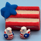 American Flag Kids Bath Bomb with Patriotic Duck Figure