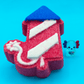 Fireworks Kids Bath Bomb with Patriotic Axolotl