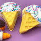 Ice Cream Cone Kids Bath Bomb with Ice Cream Eraser Inside