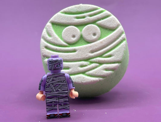 🧟‍♂️ Mummy  Face Kids Bath Bomb with Mummy Minifigure Toy Inside